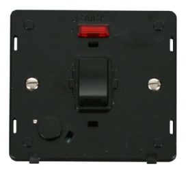 SIN023BK  Definity 20A DP Switch, Flex Outlet & Neon Insert